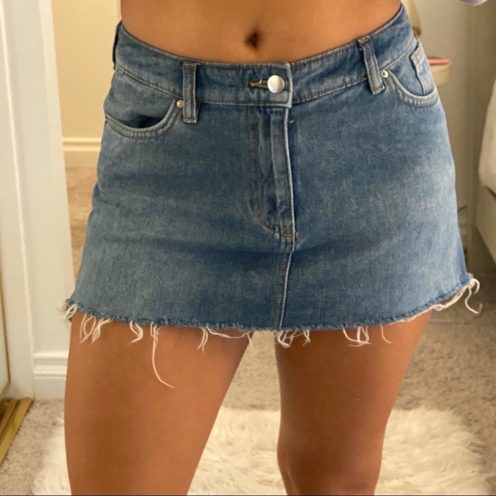 Mini jean skirt